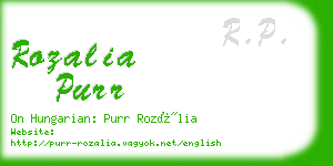 rozalia purr business card